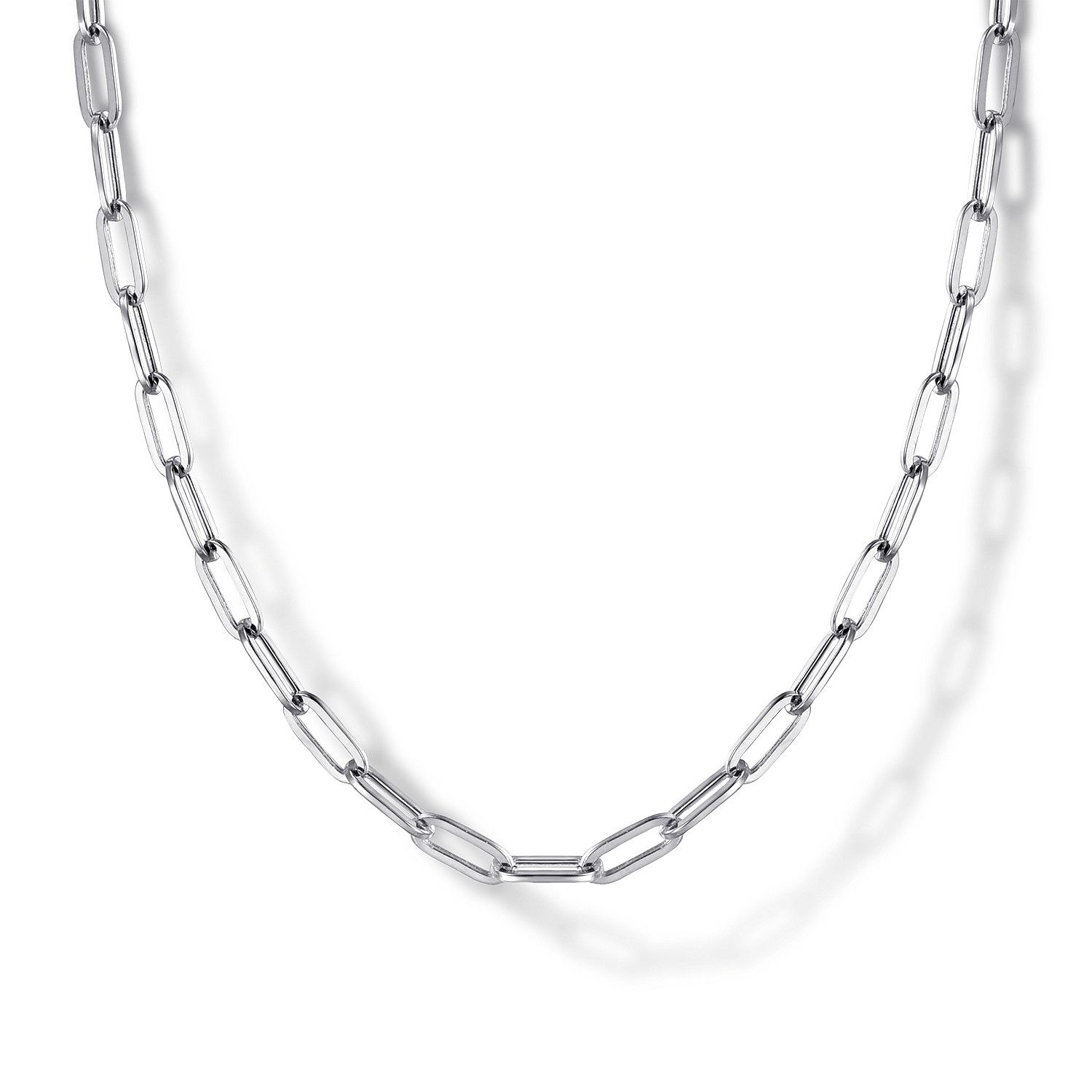 SS 24" Paperclip Necklace