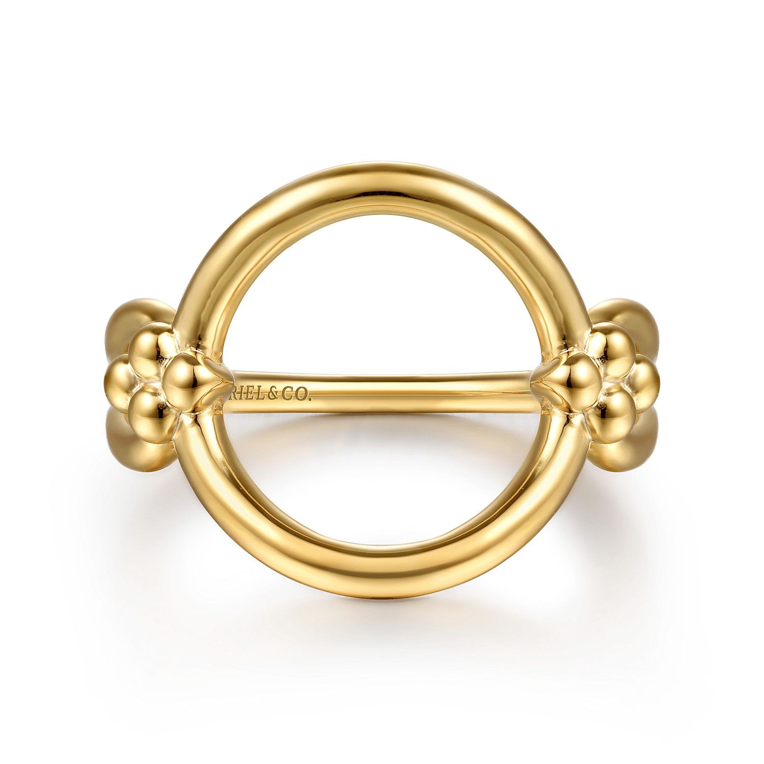 14KY Link Circle Ring