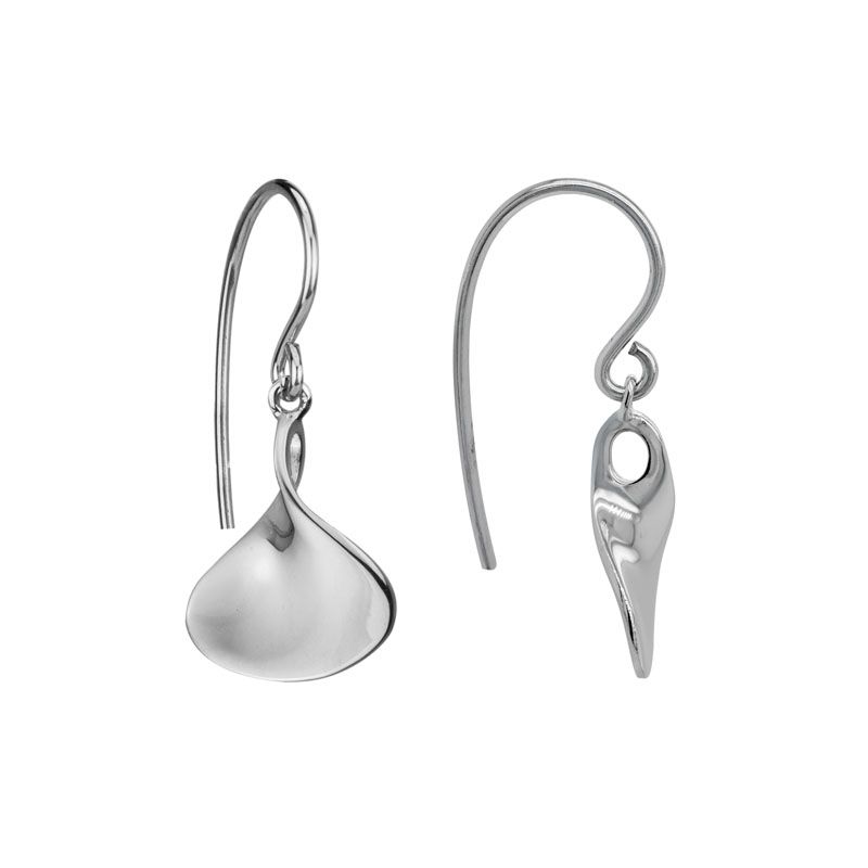 Teardrop Scoop Dangle Earrings
