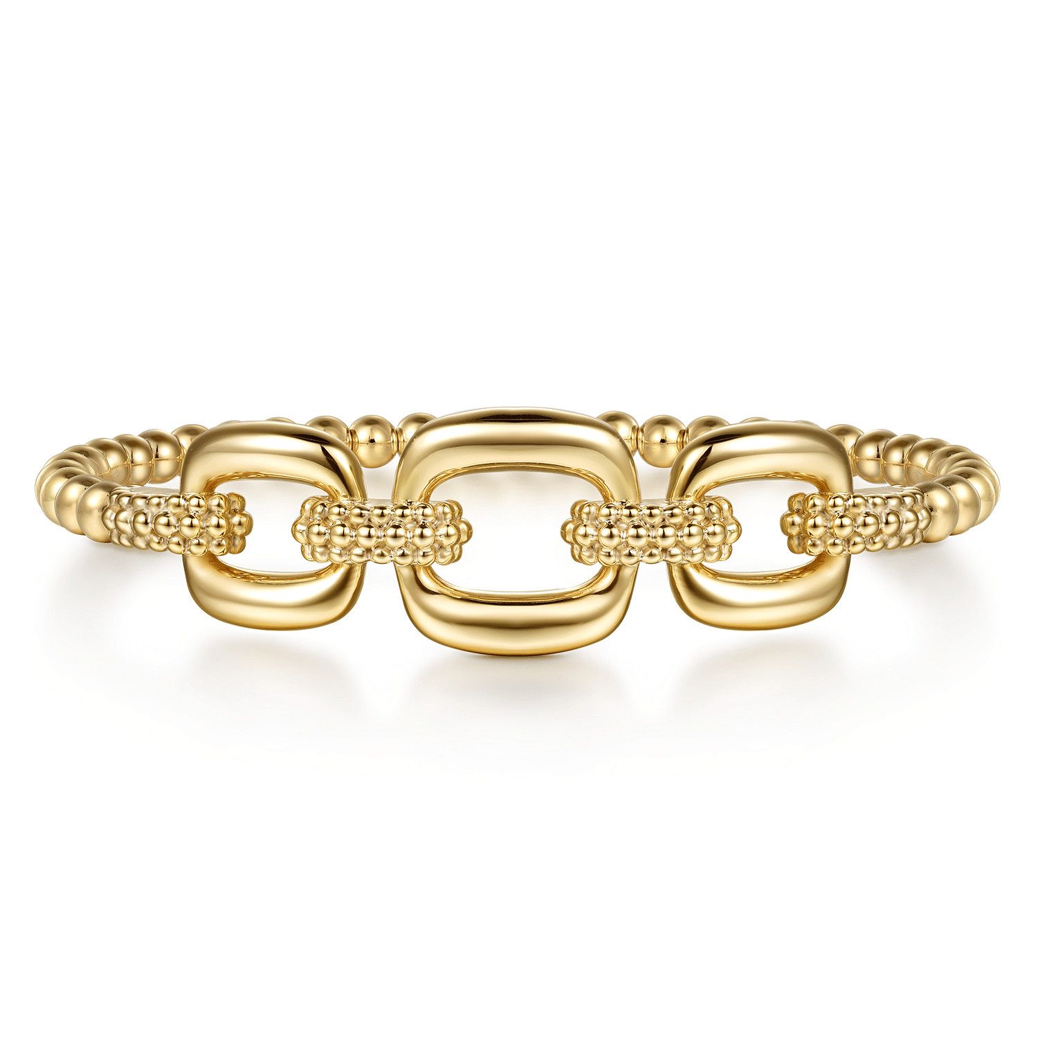Cushion Link Bangle Bracelet