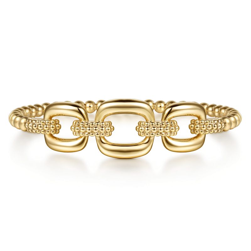 Cushion Link Bangle Bracelet