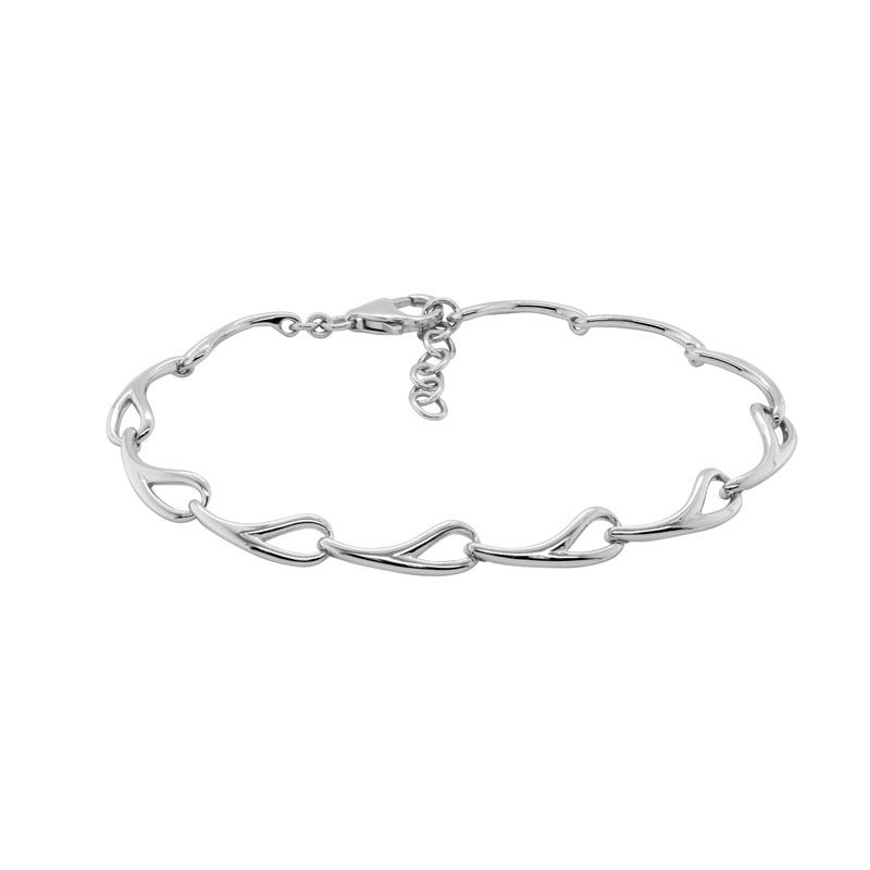 SS Open Link Bracelet 7.25" w/ 1" extension