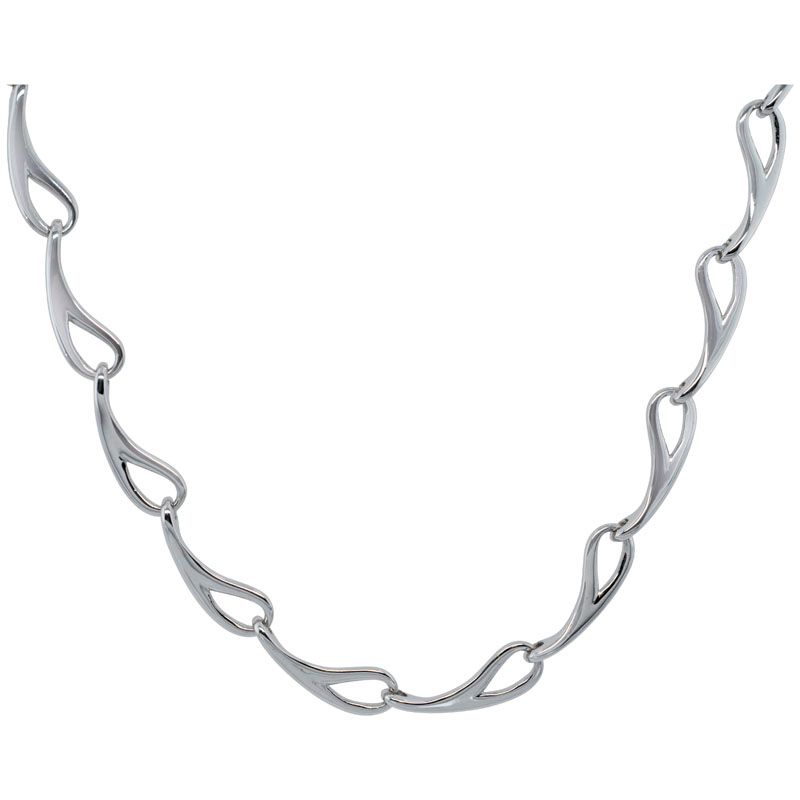 SS Open Link Necklace 17" with 2" extension