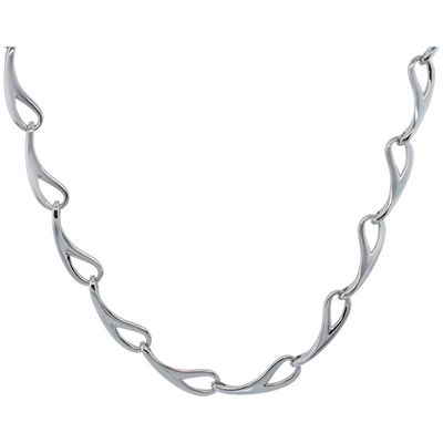 SS Open Link Necklace 17" with 2" extension