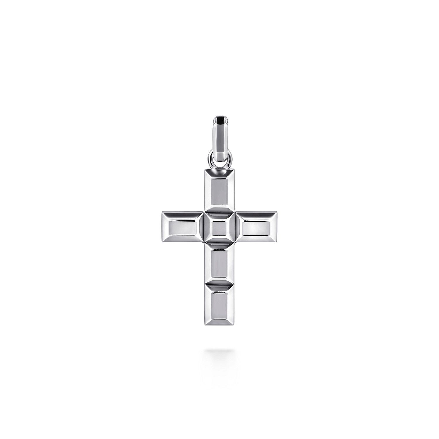 Geometric Cross Pendant SS
