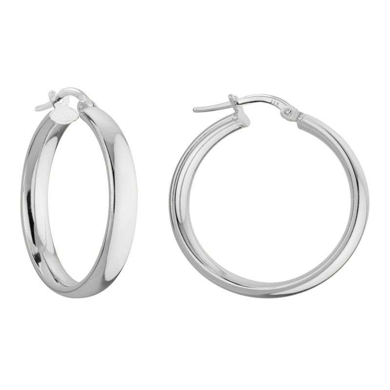 SS 19mm Hoop Earrings