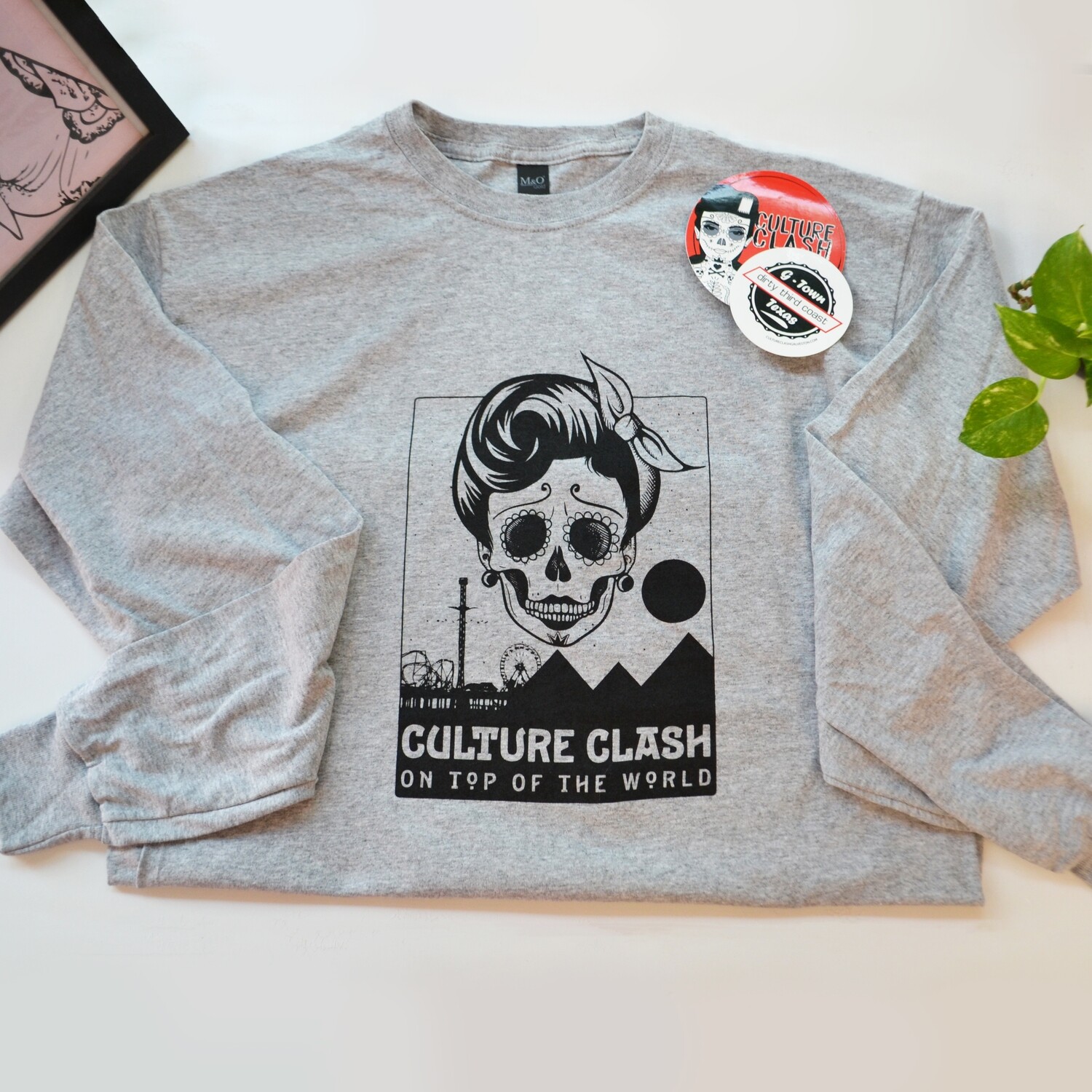 Culture Clash Grey &quot;On Top of the World&quot; Long Sleeve Crewneck