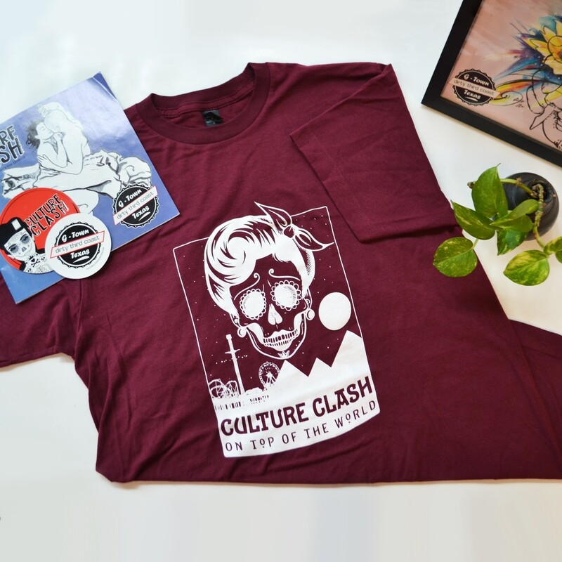 Culture Clash Maroon &quot;On Top of the World&quot; T-Shirt