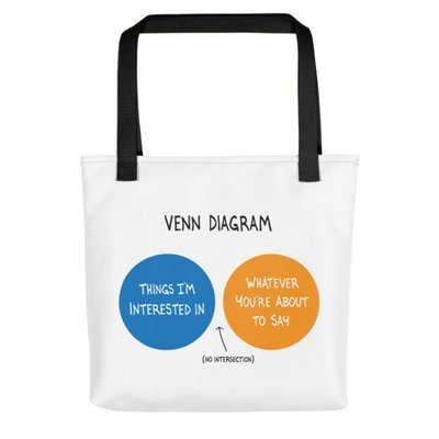 Don't Talk to Me Tote Bag
