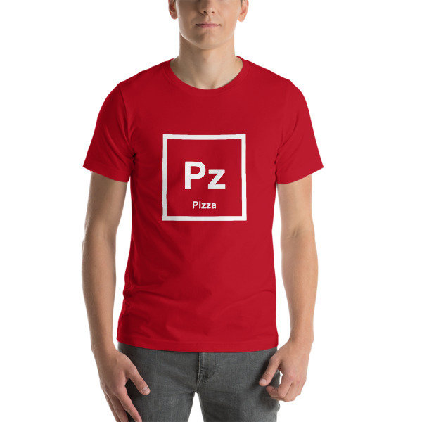 Pizza Element (Pz) Unisex T-Shirt (Red)