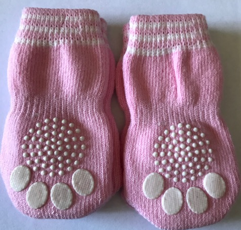 Indoor Dog Socks - Pink Paws