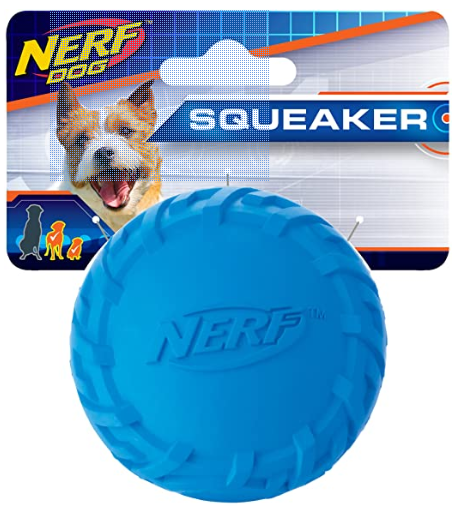 Nerf Dog Tire Squeak Ball, Size: Small dia approx 6 cm