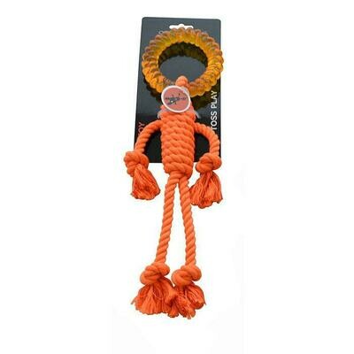 Scream Rope Man with Ring Head Tug Toy