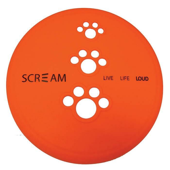 Scream SILICONE PET FLYER Small, Small: Orange