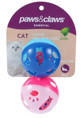 Paws & Claws 6cm Catnip Jingle Ball
