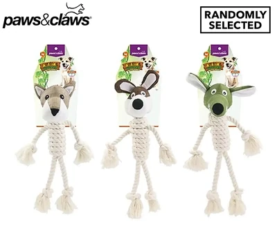 Paws N Claws Animal Kingdom Knotted Animals Dog Toy