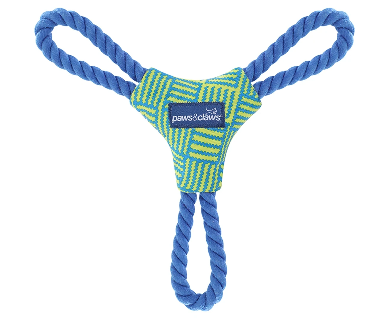 Paws &amp; Claws Dura Float Tri Tugger Dog Toy