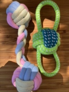 Pink Rope Toy Puppy Rope toys