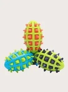 Squeaky Football Dog Toy