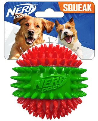 Nerf Dog Christmas TPR Spikey Squeak Ball Dog Toy Nerf Dog Christmas TPR Spikey Squeak Ball Dog Toy