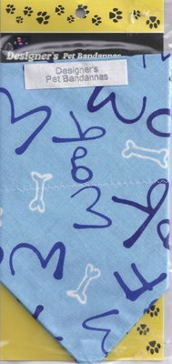 Woof Dog Blue Bandanna