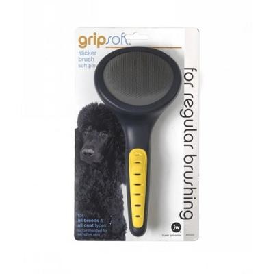 Gripsoft Slicker Brush Soft Pins for Dogs