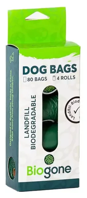 Biodegradable Clean Up Bags., Biodegradable Clean Up Bags.: 80 Bags per Box (4 Rolls)