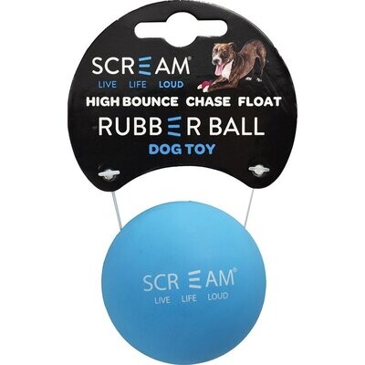 Scream RUBBER BALL DOG TOY