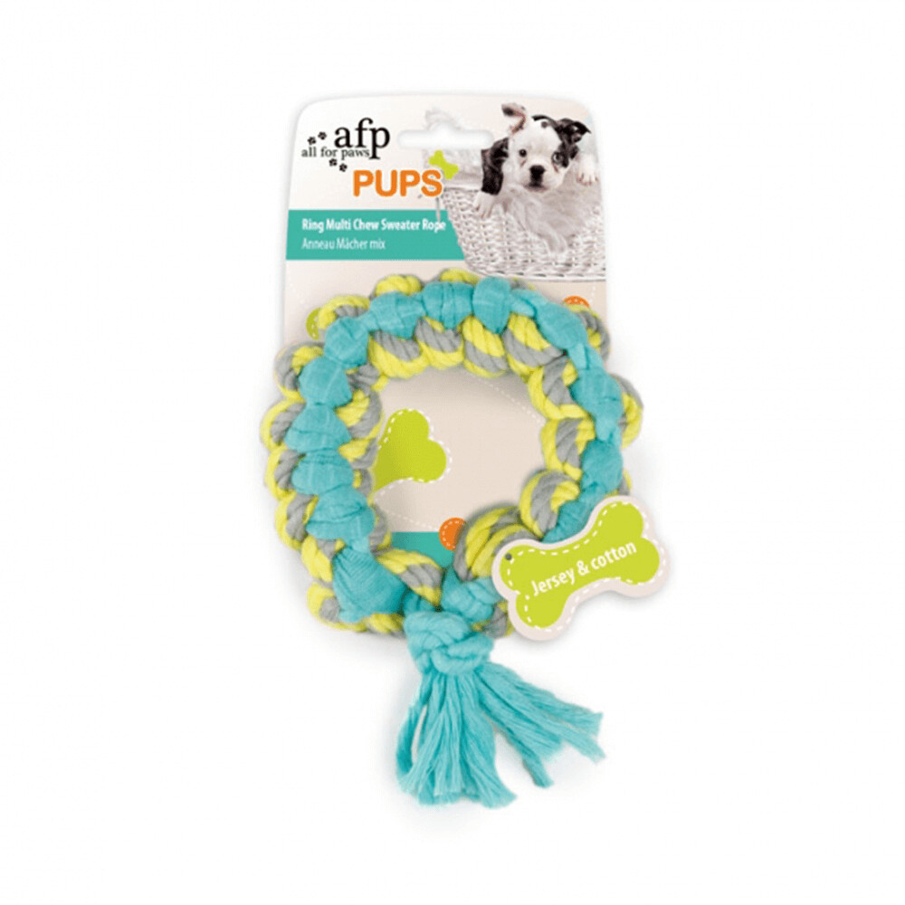 Afp Pups Ring Multi Chew Sweater Rope