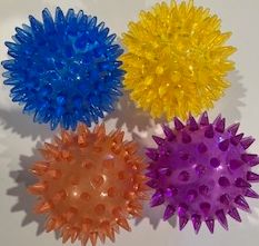 TPR Squeaky  spikie Dog Toys Ball