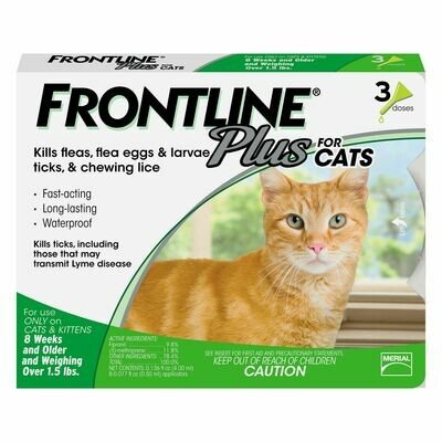 Frontline Plus Cat Flea & Tick Treatment