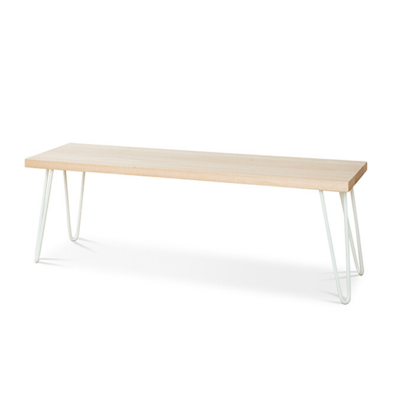 Molly Hall Bench / Seat | Tasmanian Oak - White Legs