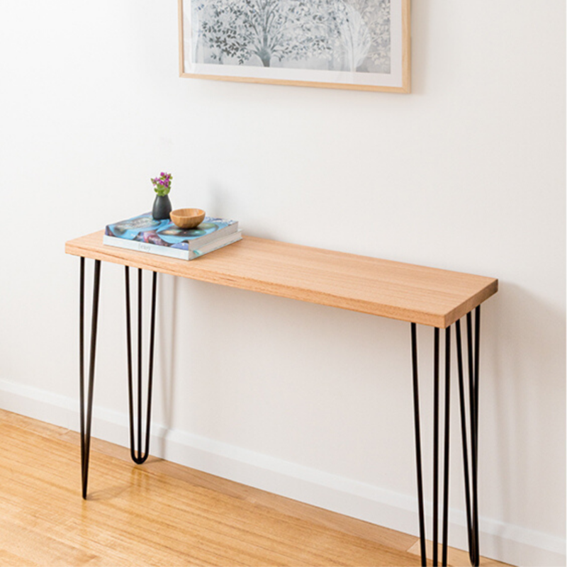 Molly Hall Stand | Hand Made Tasmanian Oak - Black Legs