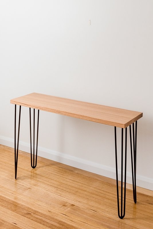 Molly Hall Stand | Hand Made Tasmanian Oak - Black Legs
