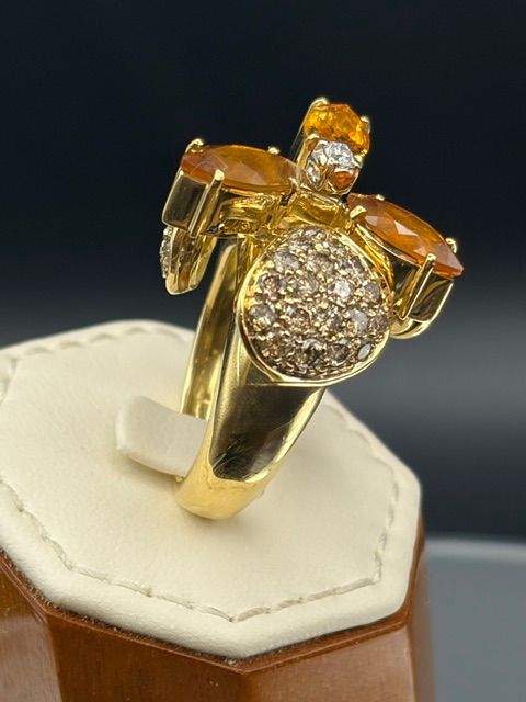 Bague Citrines