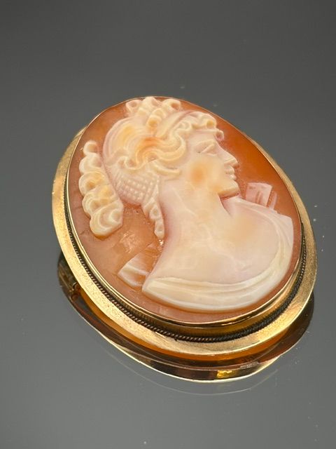 Pendentif/broche camé