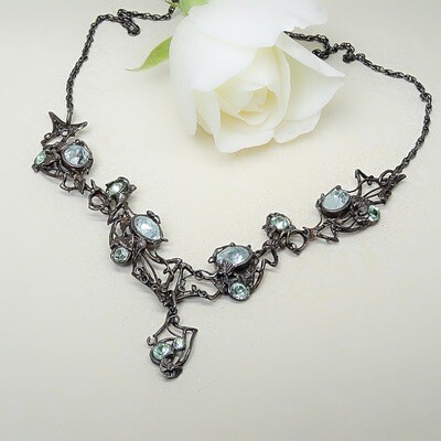 Silver Necklace - Swarovski stones Silver Necklace - Swarovski stones