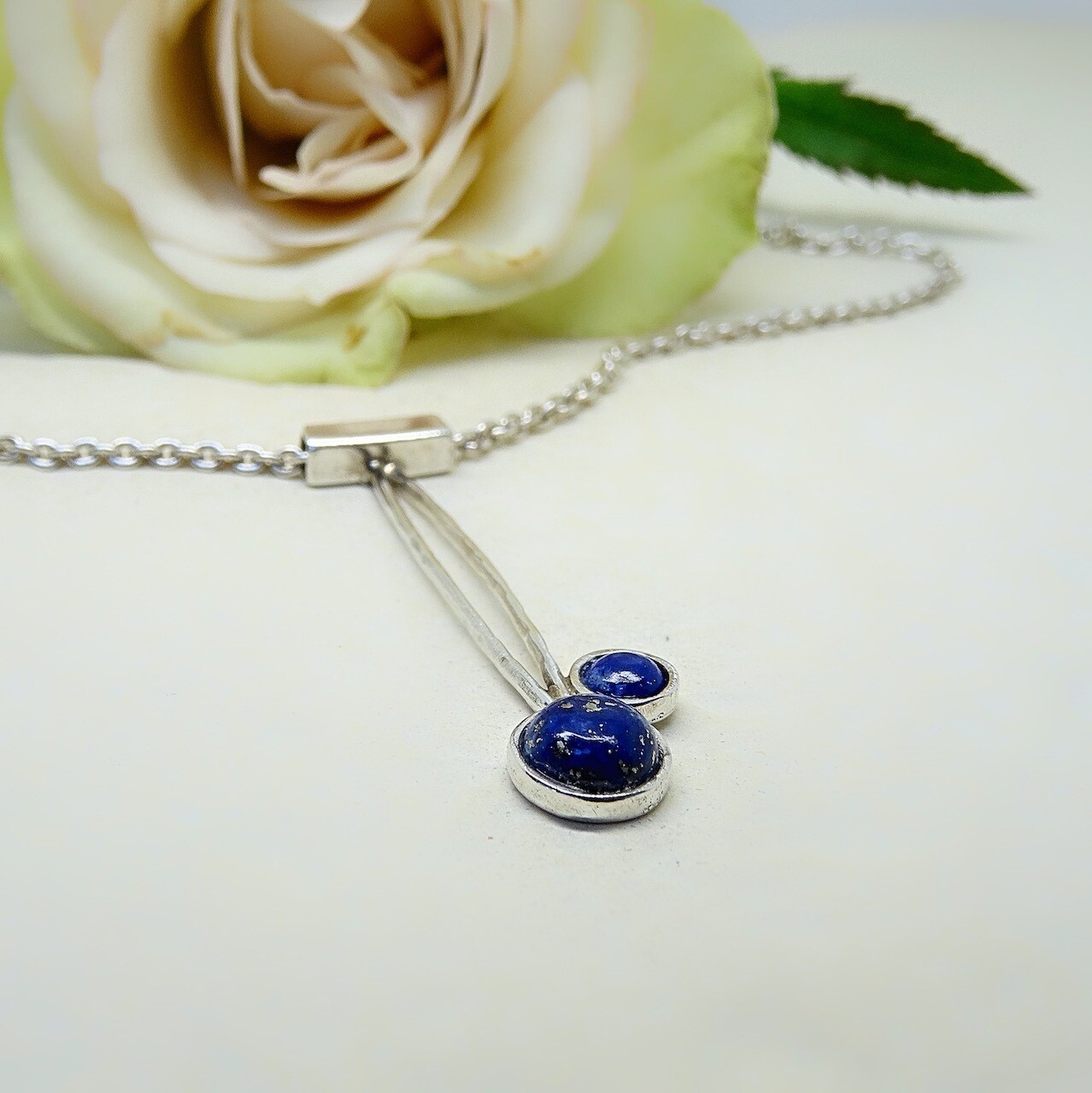 Silver pendant - Lapis Lazuli stones