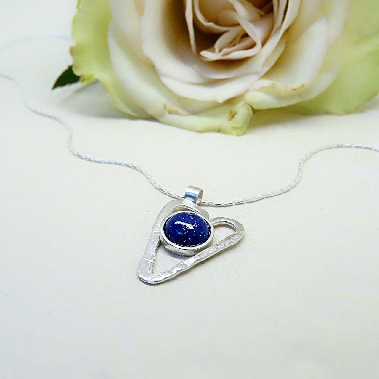 Silver pendant - Lapis Lazuli stones