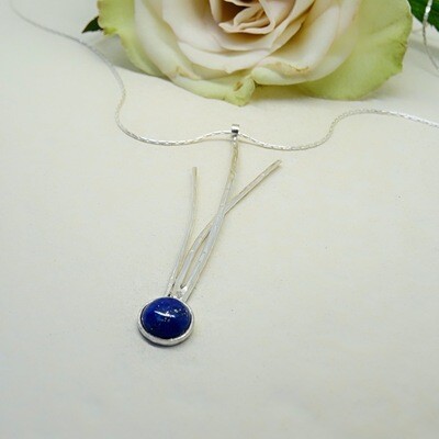Silver pendant - Lapis Lazuli stones