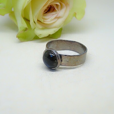 Silver ring - Labradorite stone