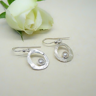 Silver earrings - Freshwater pearl