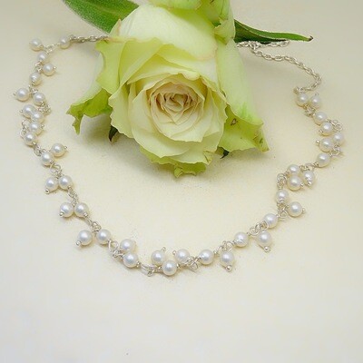 Zilver necklace - Freshwater pearls Zilver necklace - Freshwater pearls