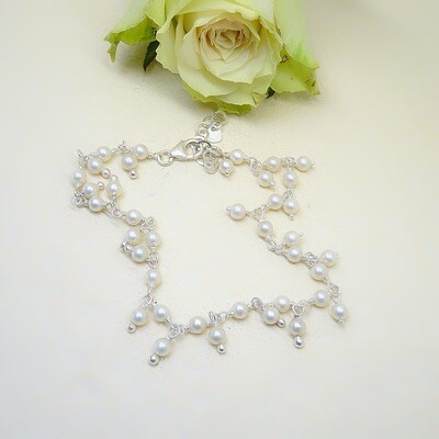 Zilver bracelet - Freshwater pearls Zilver bracelet - Freshwater pearls