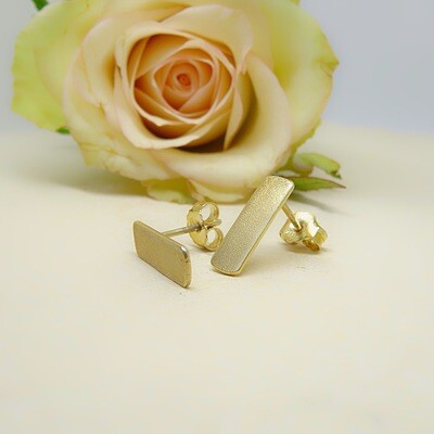 Silver earrings - Ice matte finish