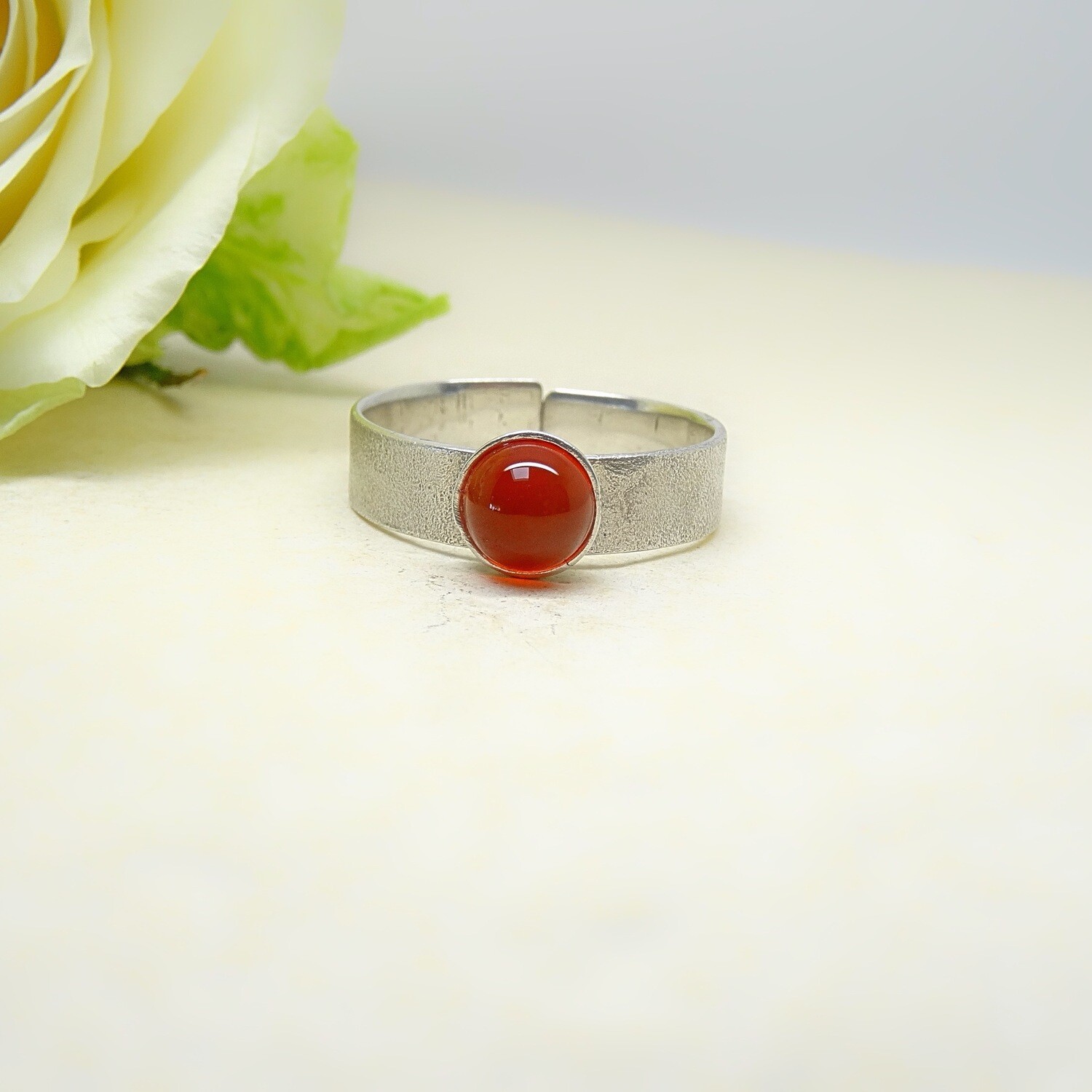 Silver ring - Carneool