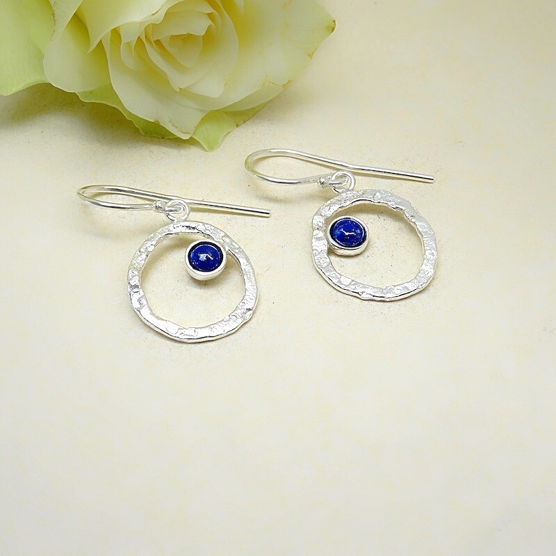 Silver earrings - Lapis Lazuli stones