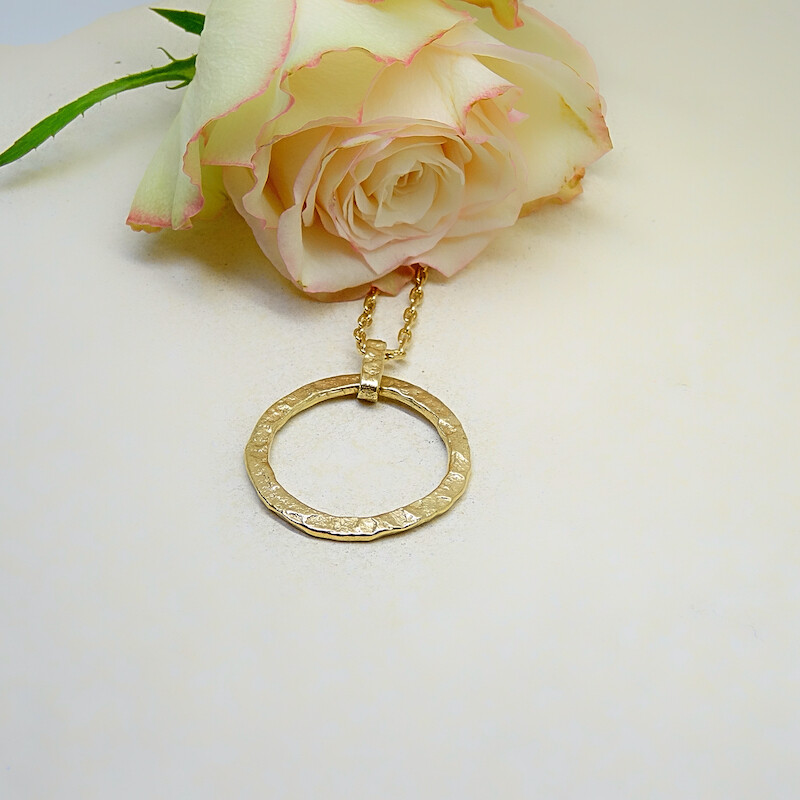 Silver cirkel pendant