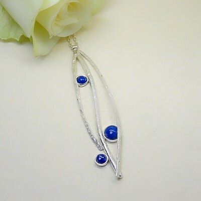 Silver pendant - Lapis Lazuli