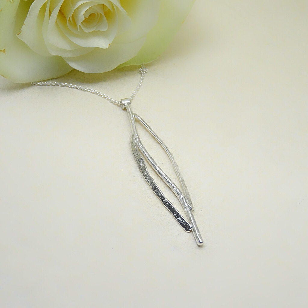 Silver Pendant - Leaf shape